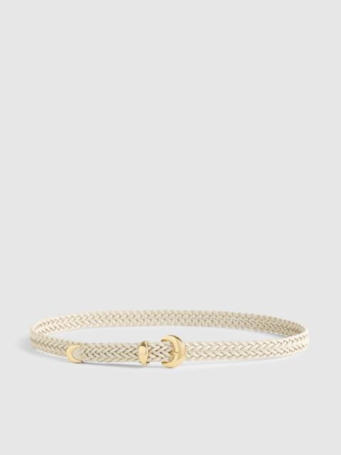 Madewell Madewell x Shopbop Domed-Buckle Belt in Woven Leather