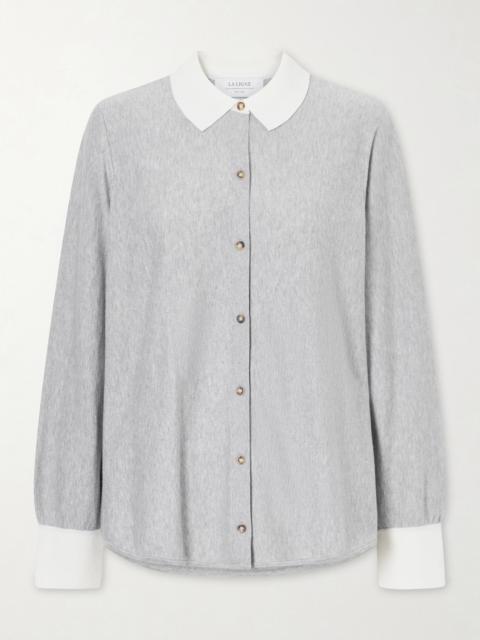 LA LIGNE Knitted Cotton-blend Shirt