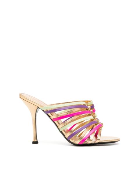 Valentino strappy 100mm stiletto mules