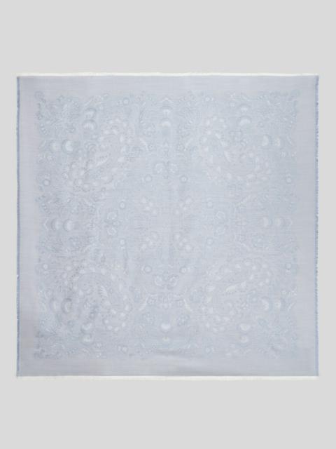Etro WOOL AND SILK JACQUARD SHAWL