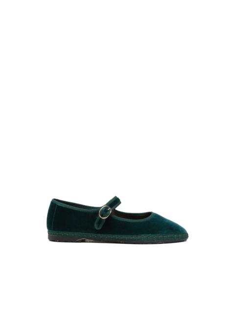 FLABELUS Leonor velvet ballet flats