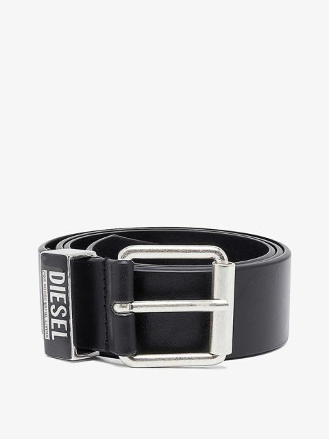 Diesel Logo-embellished leather belt