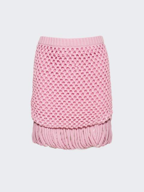 diotima Loop Fringe Mini Skirt Orchid