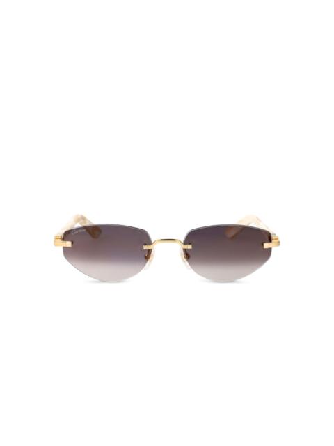 Cartier rimless sunglasses