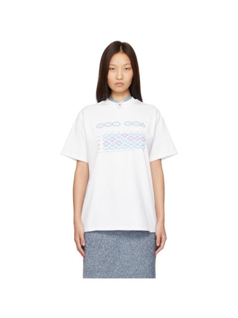 SANDY LIANG White Calendar Boxy T-Shirt