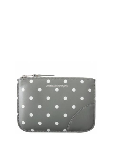 Comme Des Garçons SA8100PD Polka Dot Printed Wallet Grey in Grey