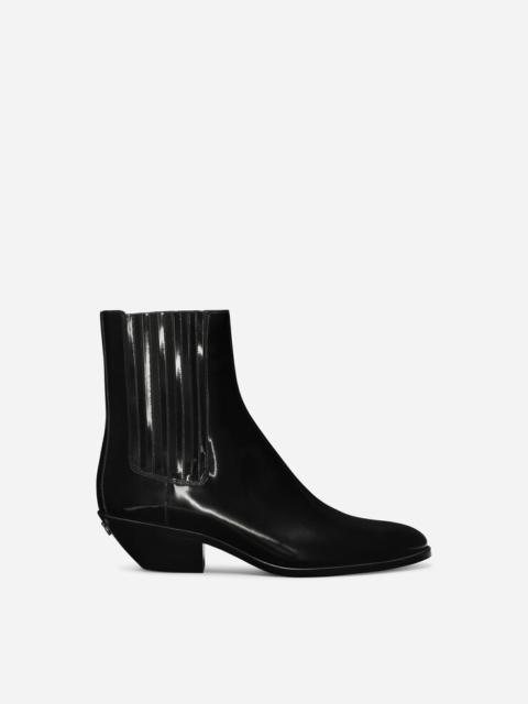 Dolce & Gabbana Polished calfskin Texan boots