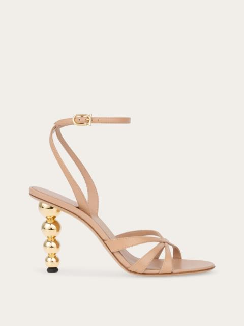 FERRAGAMO Bauble heel sandal