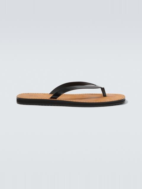 The Row City leather thong sandals