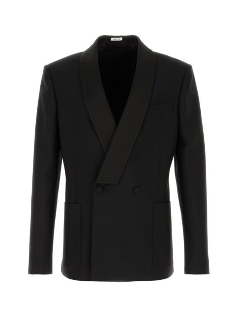 Alexander McQueen Black wool blend blazer