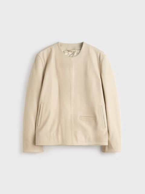 TOTEME Minimal biker jacket stone