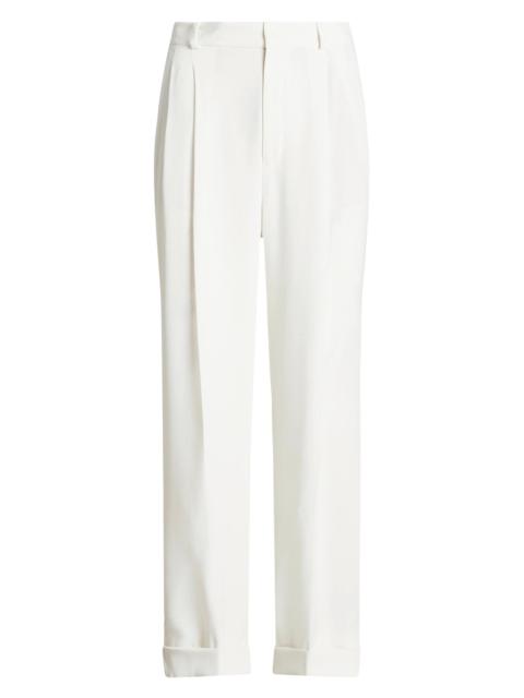 Polo Ralph Lauren Women's Satin Straight-Fit Trousers - Clubhouse Cream
