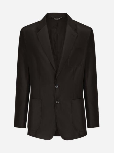 Dolce & Gabbana Single-breasted nylon jacket