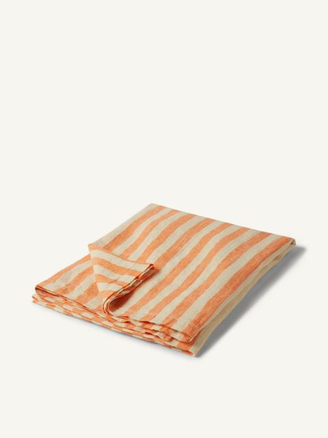 FRESCOBOL CARIOCA REGULAR-STRIPE LINEN BEACH TOWEL