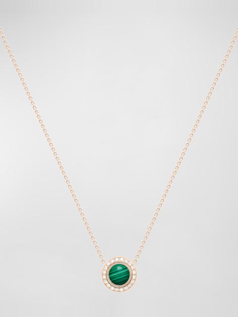 Piaget Rose Gold Possession Malachite and Diamond Pendant Necklace, 2 in 1