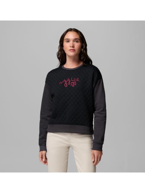 Columbia Women's Collegiate Hart Mountain Quilted Crew - Texas A&M