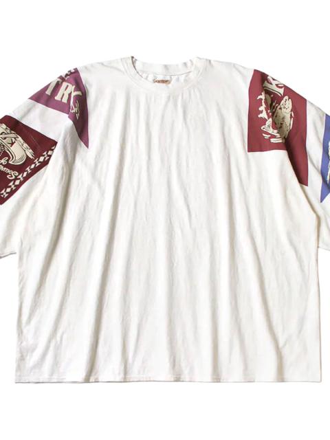 Kapital Pennant Yukon Huge T-Shirt "White / Red" KAP069