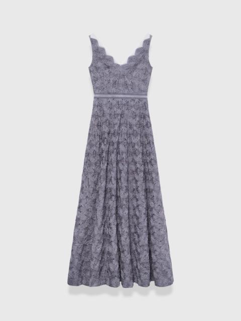 THE FOLD Lorenne Embroidered Lace Gown