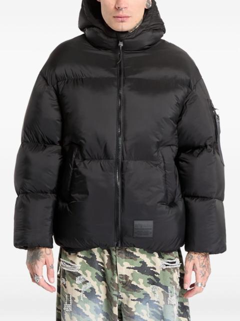 ALPHA INDUSTRIES logo-patch padded jacket