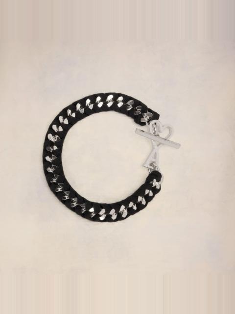 AMI Paris Ami De Coeur Braided Chain Bracelet