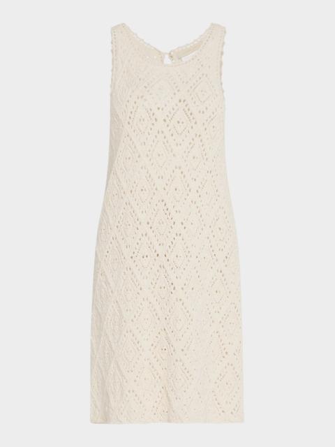 Vanessa Bruno Escarlett Pointelle-Knit Cotton Mini Dress