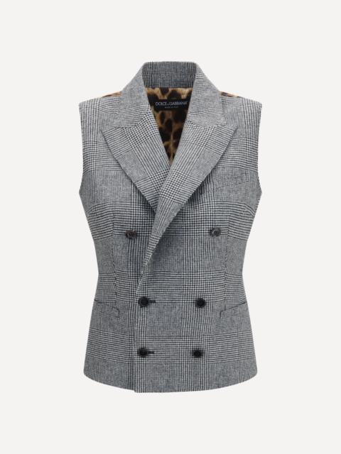 Dolce & Gabbana Prince of wales double breasted Vest