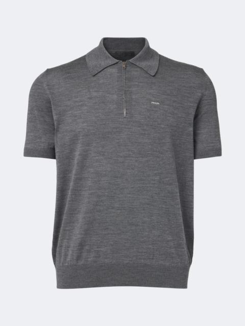 Prada Virgin wool polo sweater