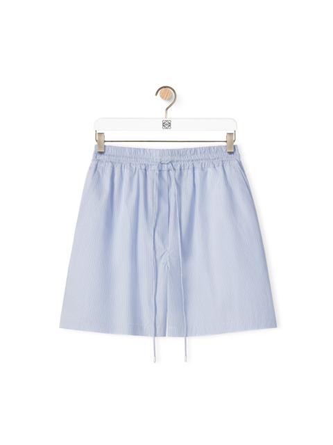 Loewe Striped shorts in cotton