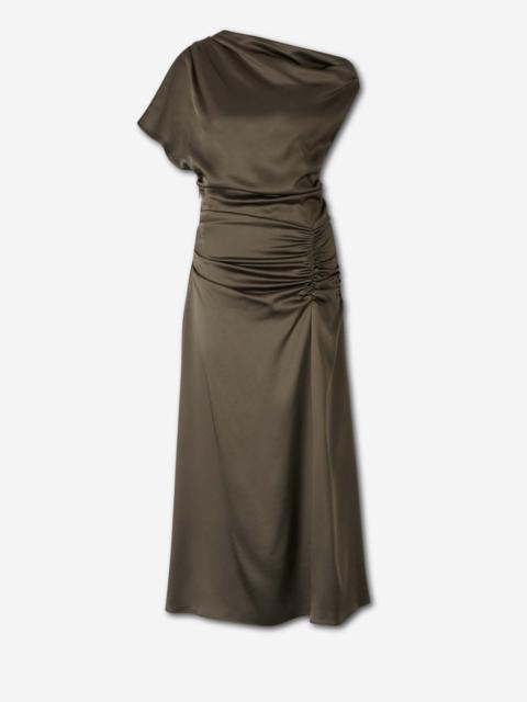 SIMKHAI ASYMMETRICAL MIDI DRESS
