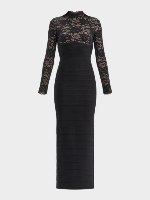 HERVE LEGER The Maisie Lace Bandage Gown