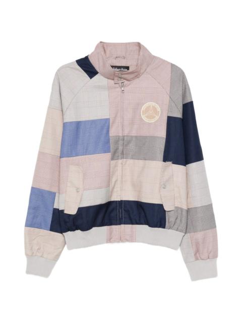 KidSuper x Mercedez Benz patchwork zip-up jacket