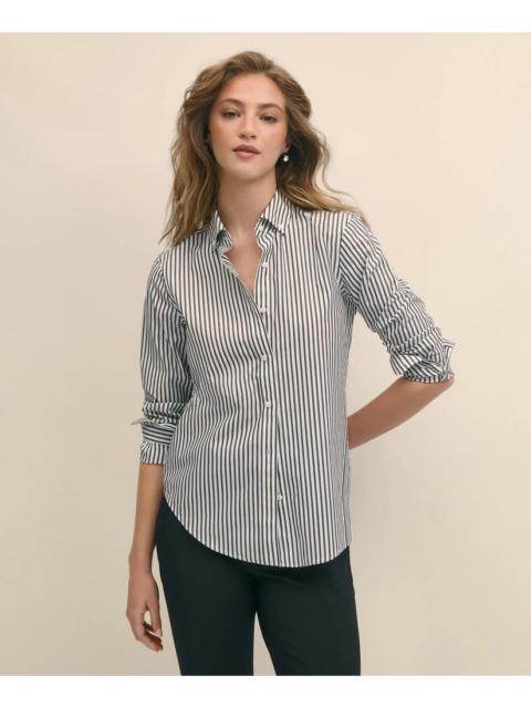 Brooks Brothers Classic Fit Stretch Supima® Cotton Non-Iron Bengal Stripe Dress Shirt