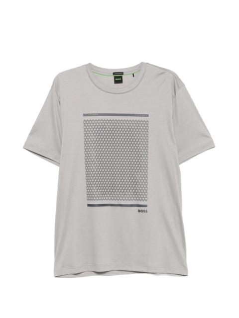 BOSS geometric-print T-shirt