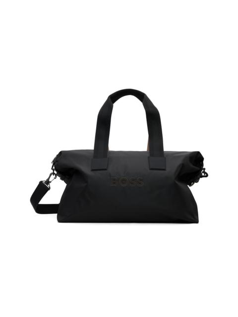 BOSS Black Bonded-Logo Duffle Bag