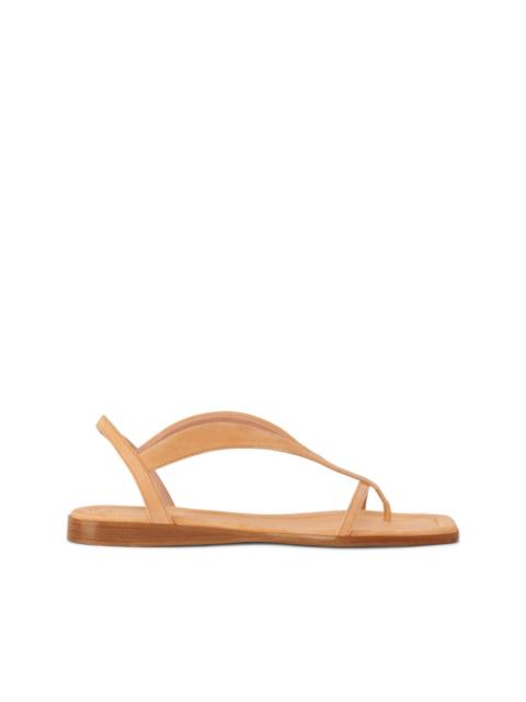 FABIANA FILIPPI leather flat sandals
