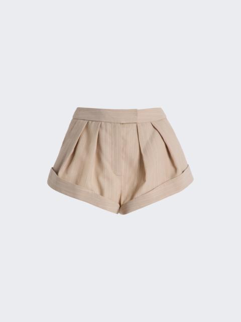 LaQuan Smith Baggy Boy Short Sand