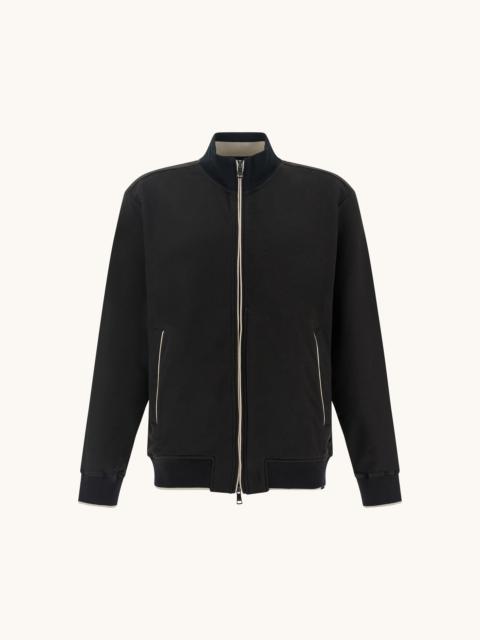 Paul & Shark ZIP‑UP SWEATSHIRT IN ACTIVE FLEECE COTTON