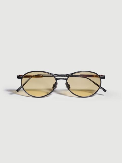 Brunello Cucinelli Oval titanium sunglasses