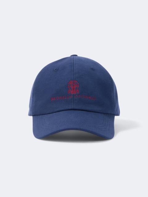 Brunello Cucinelli Logo cotton canvas baseball cap