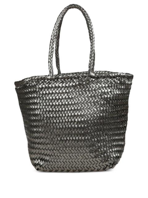 DRAGON DIFFUSION Dragon Diffusion Grace Basket Woven Leather Tote Bag
