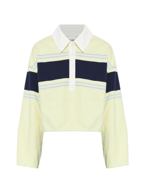 RE/DONE striped polo top