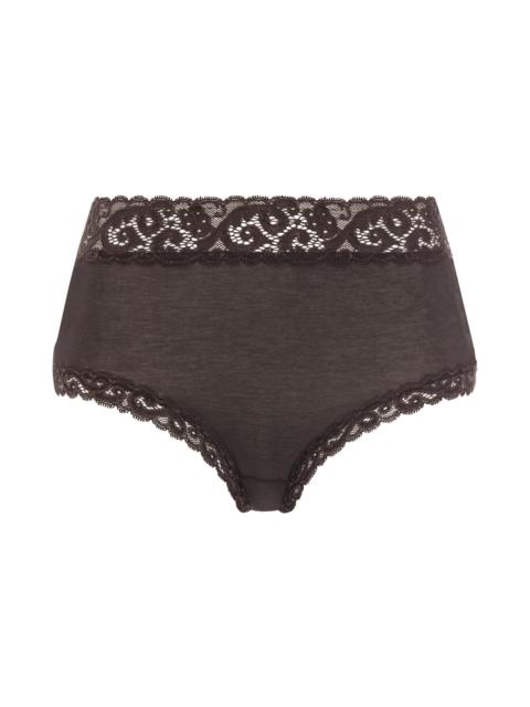 HANRO Moments Lace Trim Cotton Full Brief