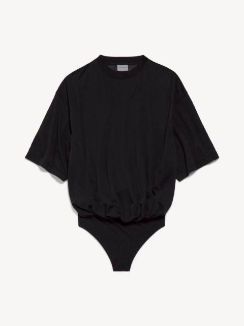 BALENCIAGA Women's Oversized T-shirt Body in Black