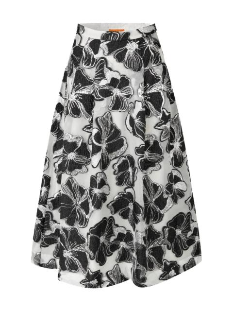 STINE GOYA VOLUMINOUS MIDI SKIRT ANEMONE JACQUARD