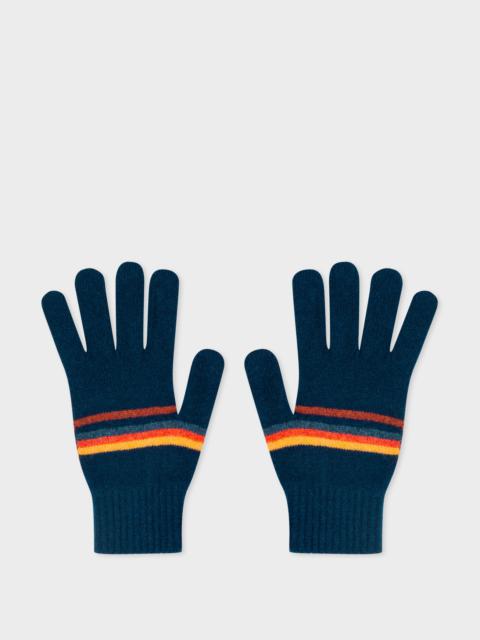 Paul Smith 'Artist Stripe' Wool Gloves