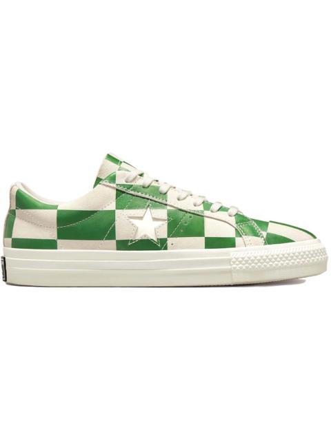 Converse One Star Ox Blocked Warped Board Green