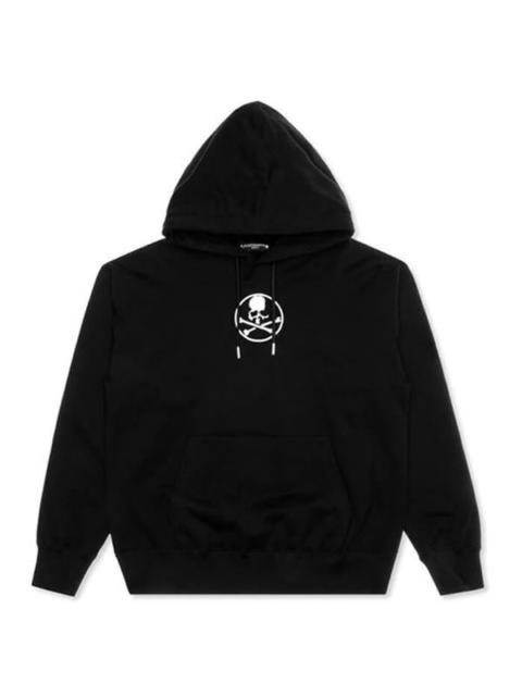 MASTERMIND WORLD FLOCKED POPOVER SWEATSHIRT - BLACK