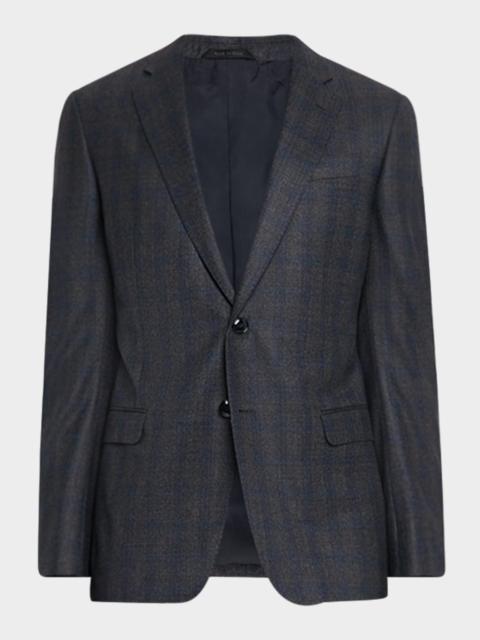 GIORGIO ARMANI Men's Blurred Plaid G Line Two-Piece Suit