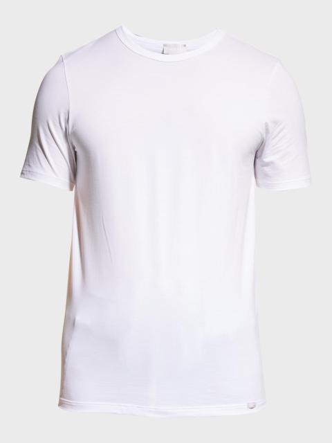 HANRO Men's Cotton Essentials 2-Pack Crewneck T-Shirts