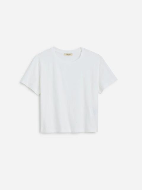 Madewell The Easy Crop Crewneck Tee in Soft Slub